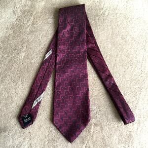 VALENTINO 100% Silk Tie Purple Made in Italy